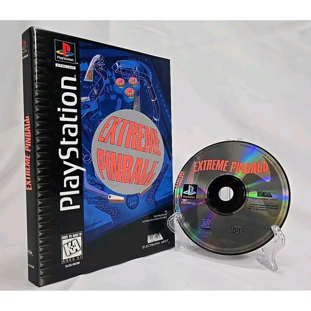 Extreme Pinball Long Box (Sony PlayStation 1, 1996) No Manual!‎